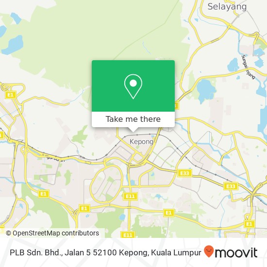 PLB Sdn. Bhd., Jalan 5 52100 Kepong map