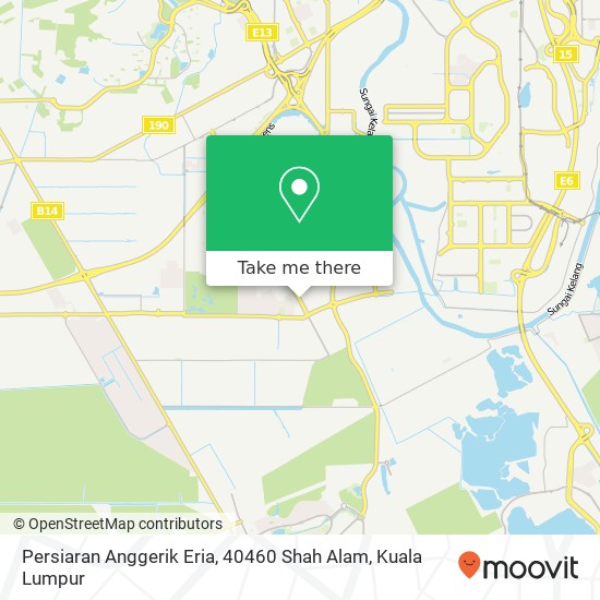 Peta Persiaran Anggerik Eria, 40460 Shah Alam