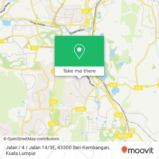 Jalan / 4 / Jalan 14 / 3E, 43300 Seri Kembangan map