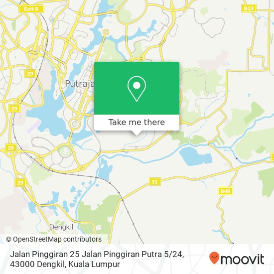Jalan Pinggiran 25 Jalan Pinggiran Putra 5 / 24, 43000 Dengkil map