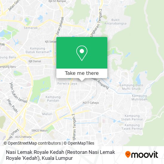 Nasi Lemak Royale Kedah map