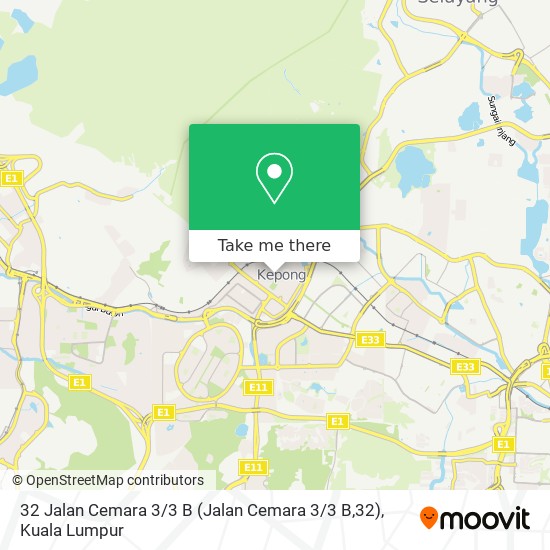 32 Jalan Cemara 3 / 3 B (Jalan Cemara 3 / 3 B,32) map