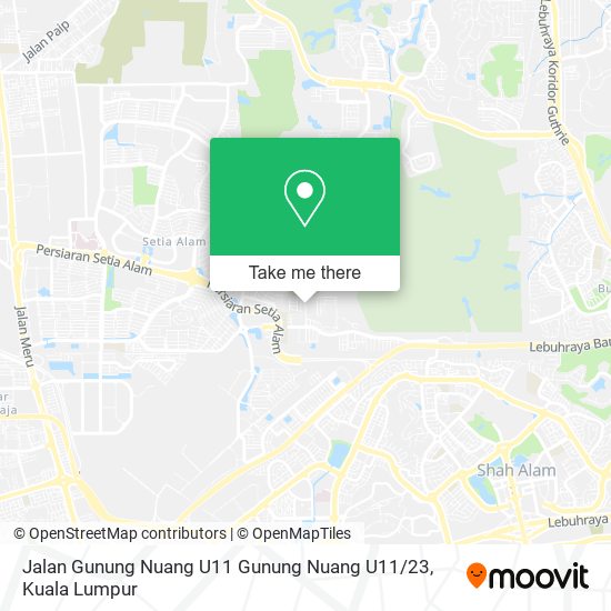 Jalan Gunung Nuang U11 Gunung Nuang U11 / 23 map