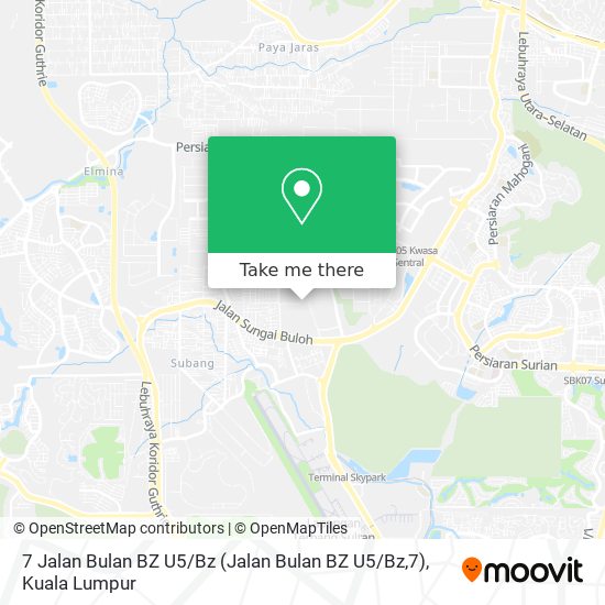 Peta 7 Jalan Bulan BZ U5 / Bz (Jalan Bulan BZ U5 / Bz,7)