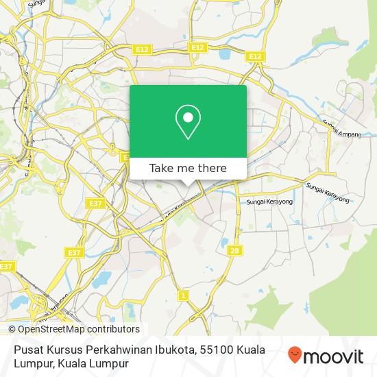 Pusat Kursus Perkahwinan Ibukota, 55100 Kuala Lumpur map