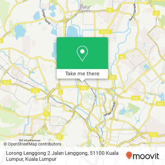 Peta Lorong Lenggong 2 Jalan Lenggong, 51100 Kuala Lumpur