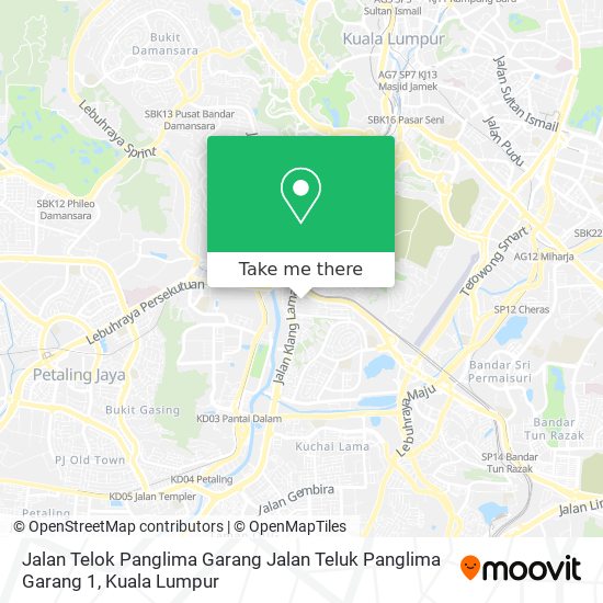 Peta Jalan Telok Panglima Garang Jalan Teluk Panglima Garang 1