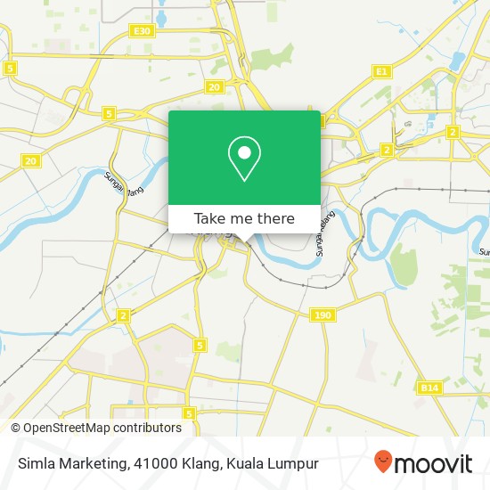 Peta Simla Marketing, 41000 Klang