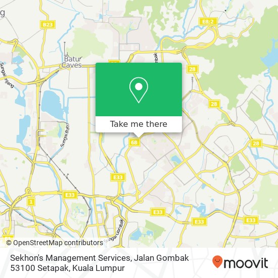 Sekhon's Management Services, Jalan Gombak 53100 Setapak map