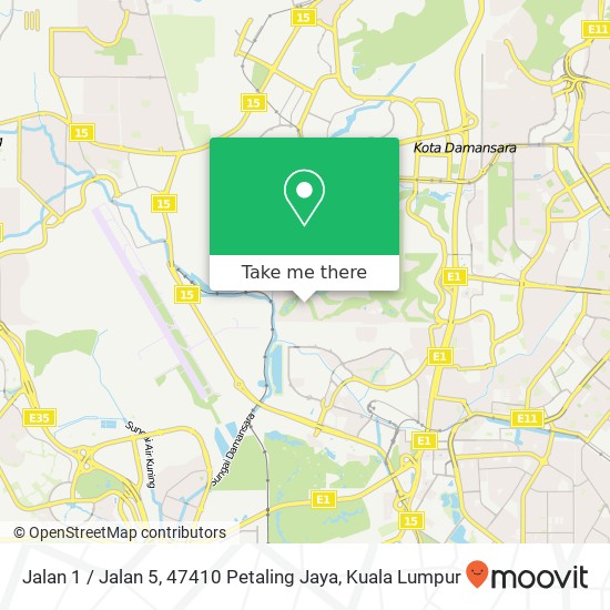 Jalan 1 / Jalan 5, 47410 Petaling Jaya map