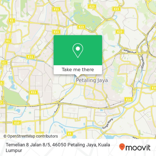 Temelian 8 Jalan 8 / 5, 46050 Petaling Jaya map