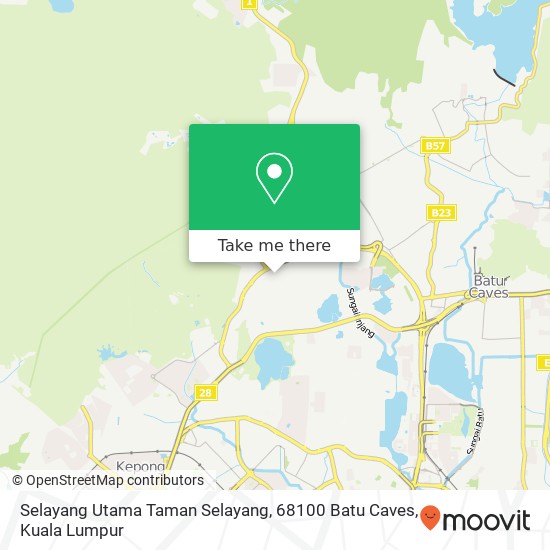 Peta Selayang Utama Taman Selayang, 68100 Batu Caves