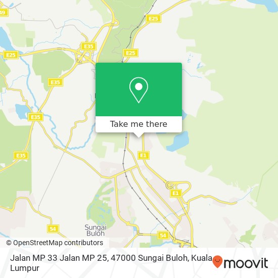 Peta Jalan MP 33 Jalan MP 25, 47000 Sungai Buloh