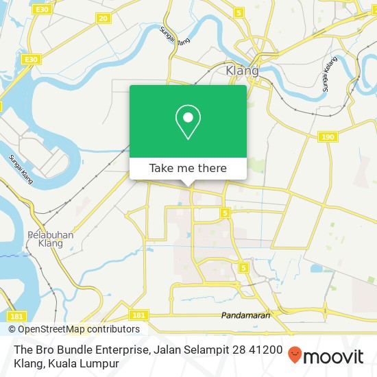 The Bro Bundle Enterprise, Jalan Selampit 28 41200 Klang map