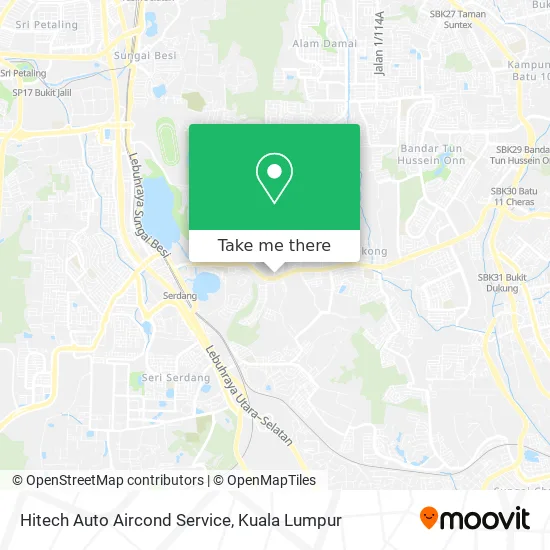 Hitech Auto Aircond Service map