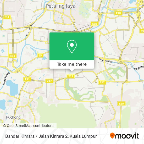 Bandar Kinrara / Jalan Kinrara 2 map