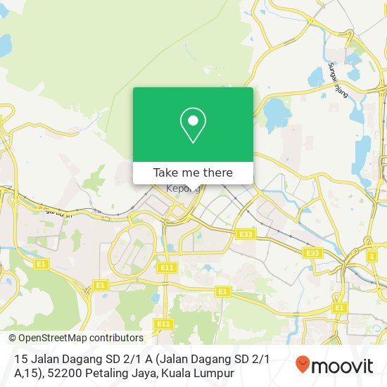 15 Jalan Dagang SD 2 / 1 A (Jalan Dagang SD 2 / 1 A,15), 52200 Petaling Jaya map