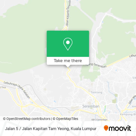 Jalan 5 / Jalan Kapitan Tam Yeong map