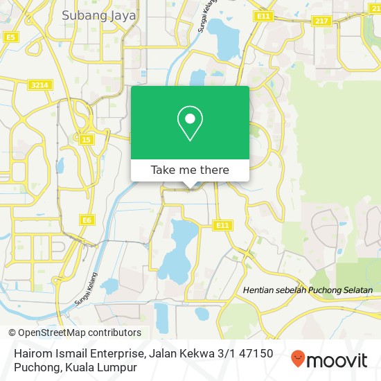 Hairom Ismail Enterprise, Jalan Kekwa 3 / 1 47150 Puchong map