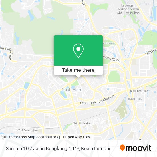 Sampin 10 / Jalan Bengkung 10 / 9 map