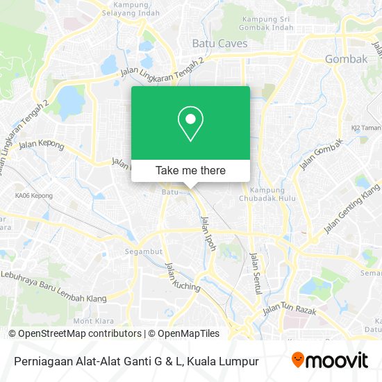 Perniagaan Alat-Alat Ganti G & L map