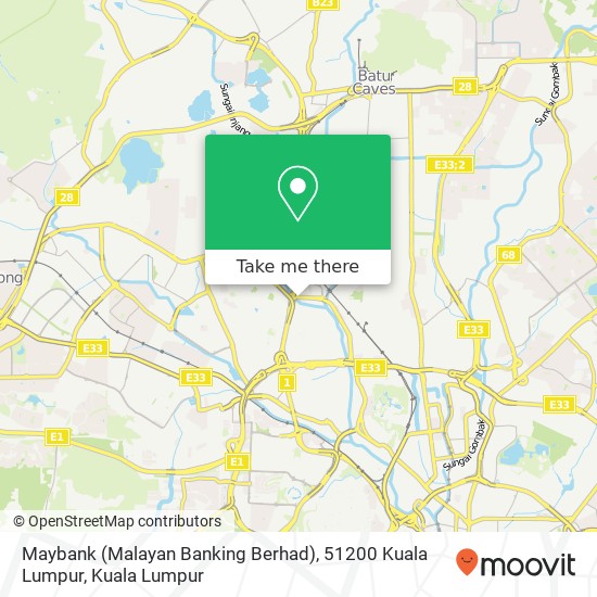 Peta Maybank (Malayan Banking Berhad), 51200 Kuala Lumpur