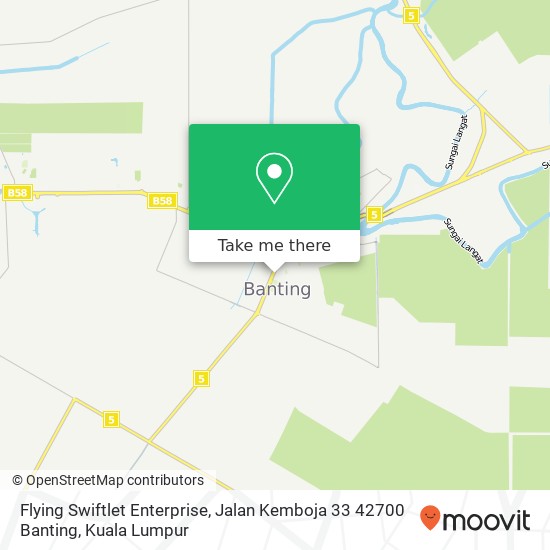 Flying Swiftlet Enterprise, Jalan Kemboja 33 42700 Banting map