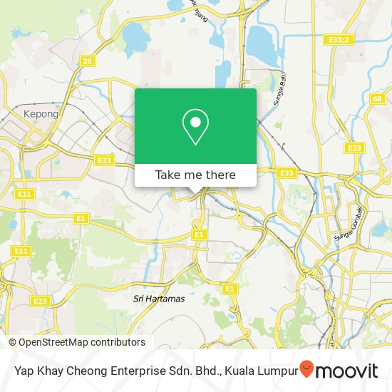 Peta Yap Khay Cheong Enterprise Sdn. Bhd.