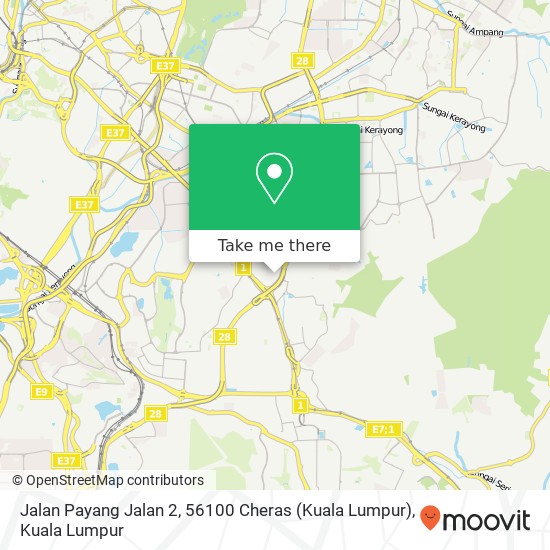 Jalan Payang Jalan 2, 56100 Cheras (Kuala Lumpur) map
