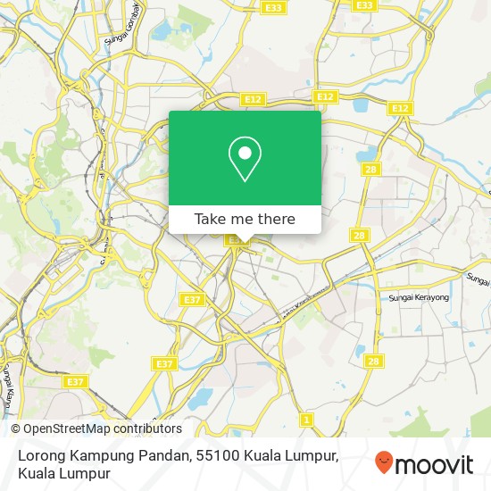 Lorong Kampung Pandan, 55100 Kuala Lumpur map