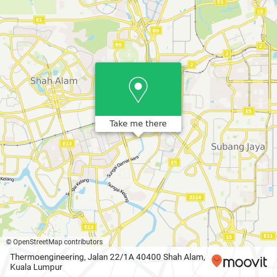Thermoengineering, Jalan 22 / 1A 40400 Shah Alam map