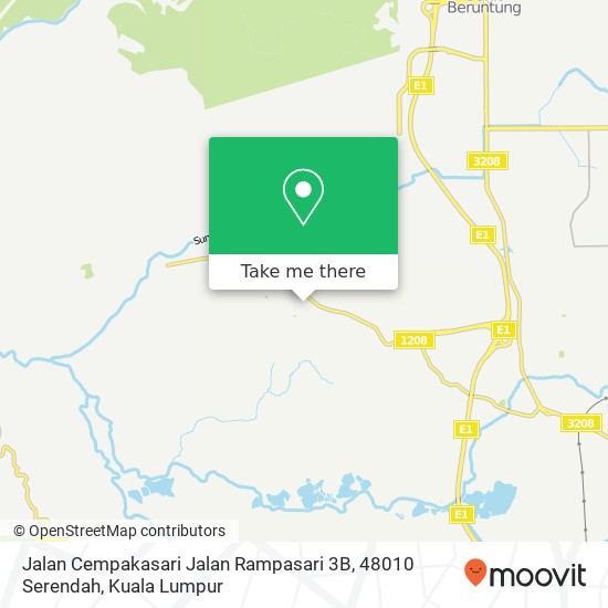 Peta Jalan Cempakasari Jalan Rampasari 3B, 48010 Serendah