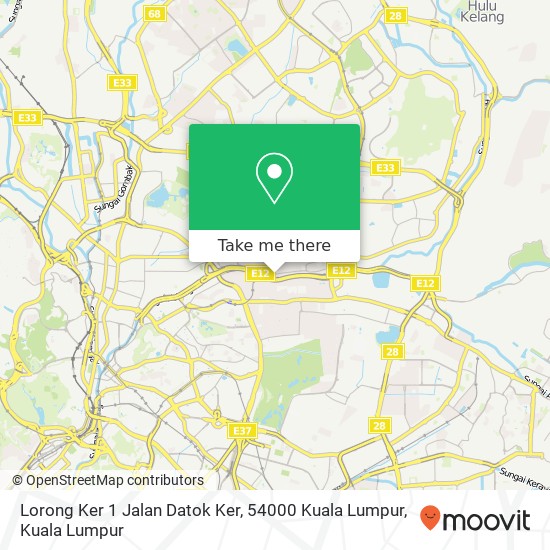 Lorong Ker 1 Jalan Datok Ker, 54000 Kuala Lumpur map