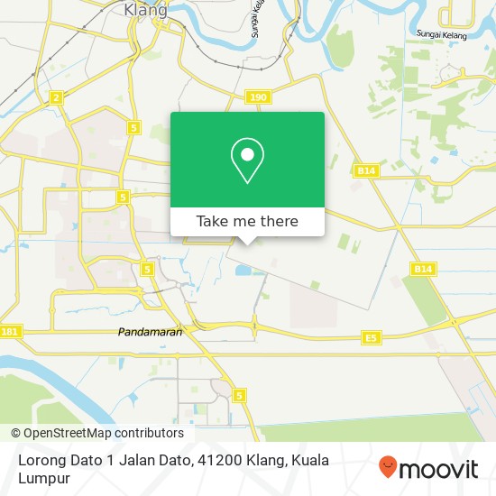 Lorong Dato 1 Jalan Dato, 41200 Klang map