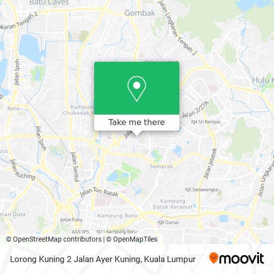 Lorong Kuning 2 Jalan Ayer Kuning map