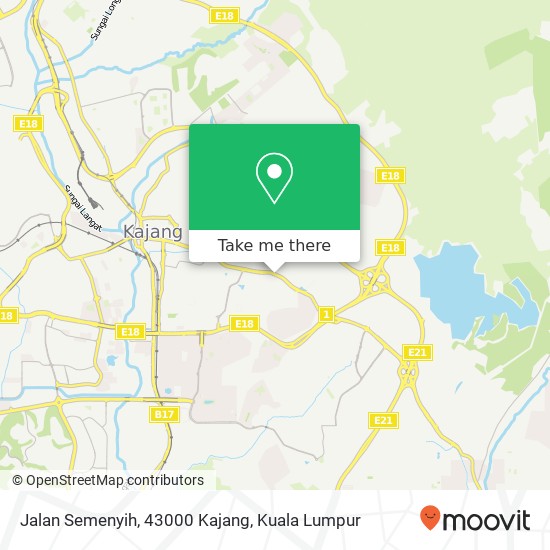 Jalan Semenyih, 43000 Kajang map