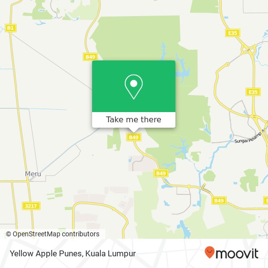 Yellow Apple Punes map