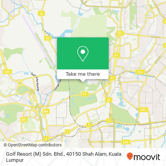 Golf Resort (M) Sdn. Bhd., 40150 Shah Alam map