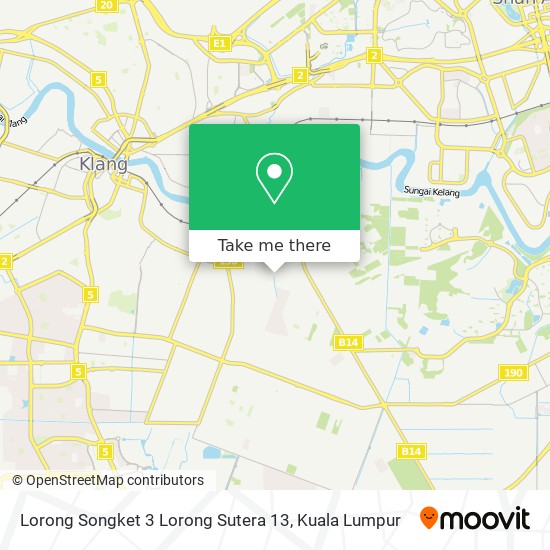 Peta Lorong Songket 3 Lorong Sutera 13