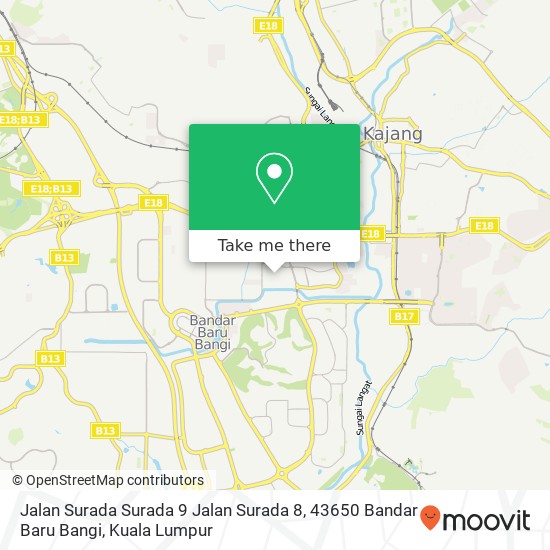 Jalan Surada Surada 9 Jalan Surada 8, 43650 Bandar Baru Bangi map