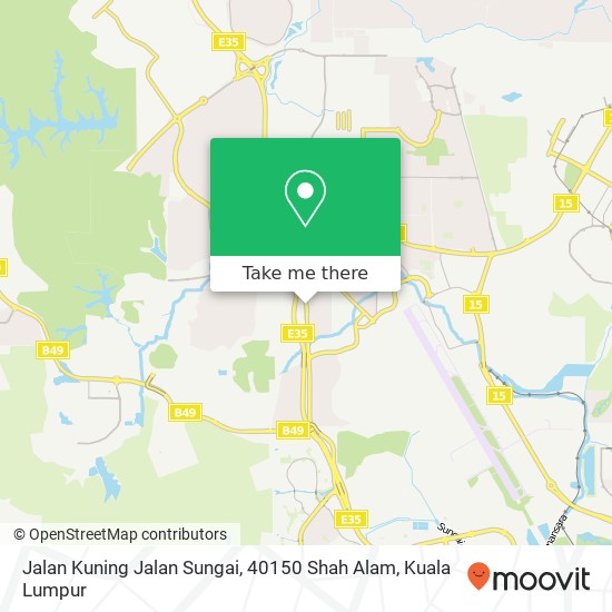 Jalan Kuning Jalan Sungai, 40150 Shah Alam map