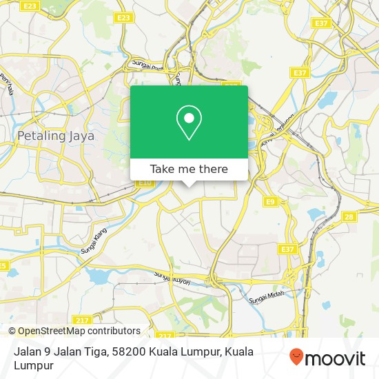 Peta Jalan 9 Jalan Tiga, 58200 Kuala Lumpur