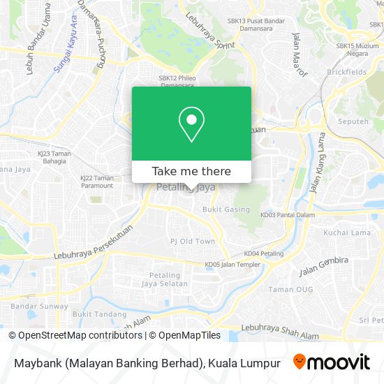 Peta Maybank (Malayan Banking Berhad)