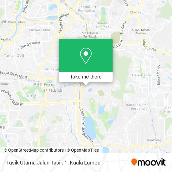 Tasik Utama Jalan Tasik 1, 57000 Kuala Lumpur map