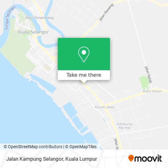 Peta Jalan Kampung Selangor