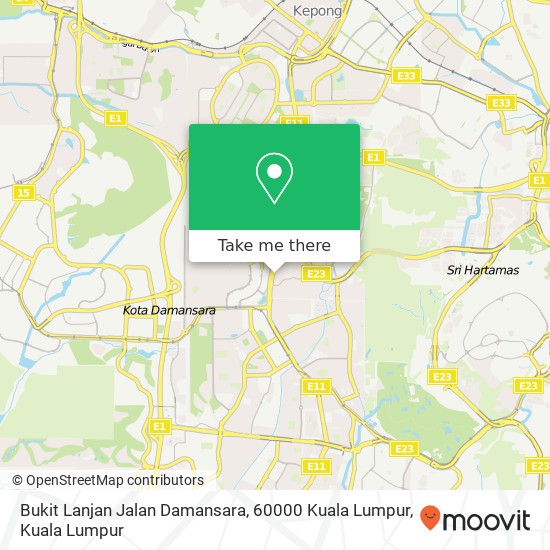 Bukit Lanjan Jalan Damansara, 60000 Kuala Lumpur map