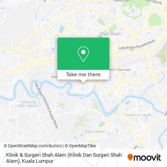 Peta Klinik & Surgeri Shah Alam