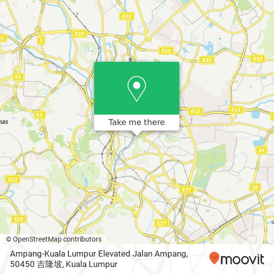 Ampang-Kuala Lumpur Elevated Jalan Ampang, 50450 吉隆坡 map