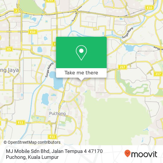 MJ Mobile Sdn Bhd, Jalan Tempua 4 47170 Puchong map