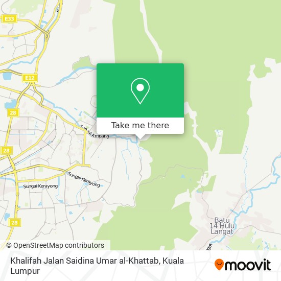 Peta Khalifah Jalan Saidina Umar al-Khattab